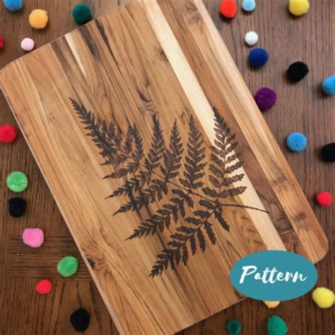 Custom Wood Burning Patterns: Fern // Easy Pattern Template | Etsy