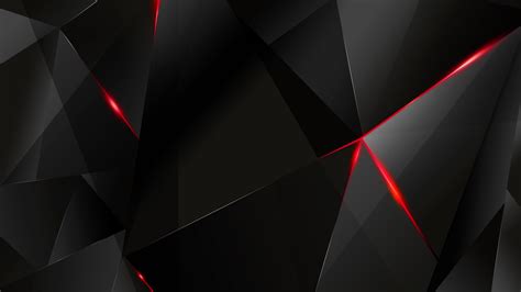 Wallpapers - Red Abstract Polygons (Black BG) (RE) by kaminohunter on DeviantArt