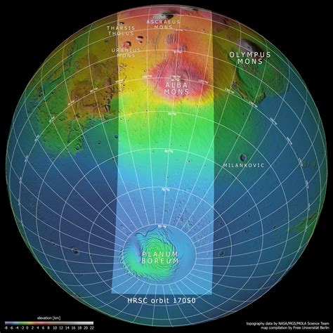 ESA - Mars topography