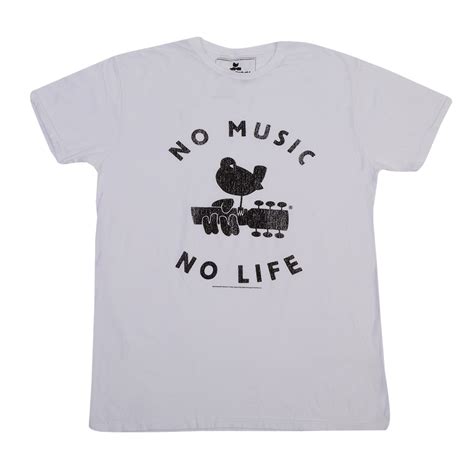 No Music No Life graphic t-shirt | Shop the Woodstock Official Store