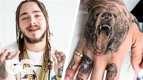 Post Malone Hand Tattoos Png