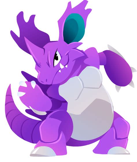 #034 Nidoking | Pokemon, Pokemon art, Pokemon drawings