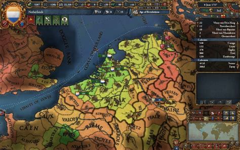 Development in my tall Netherlands Game : eu4