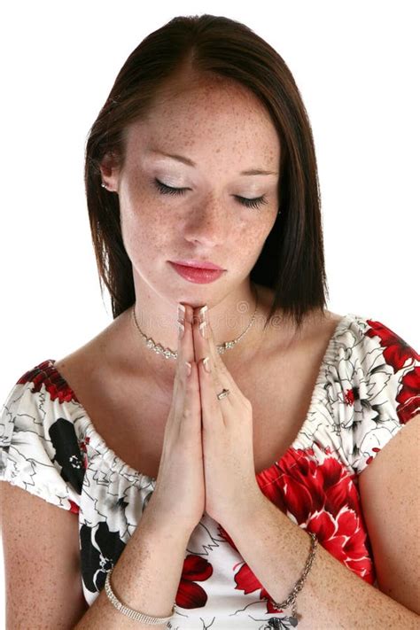 Bible Woman Praying stock photo. Image of young, christian - 3667910