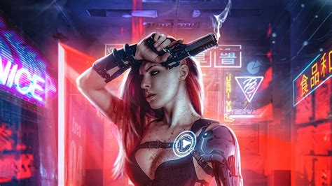 4k Cyberpunk Girl Wallpapers - Wallpaper Cave