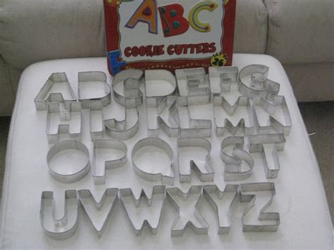 Large Alphabet Cookie Cutters by mochicafe on Etsy