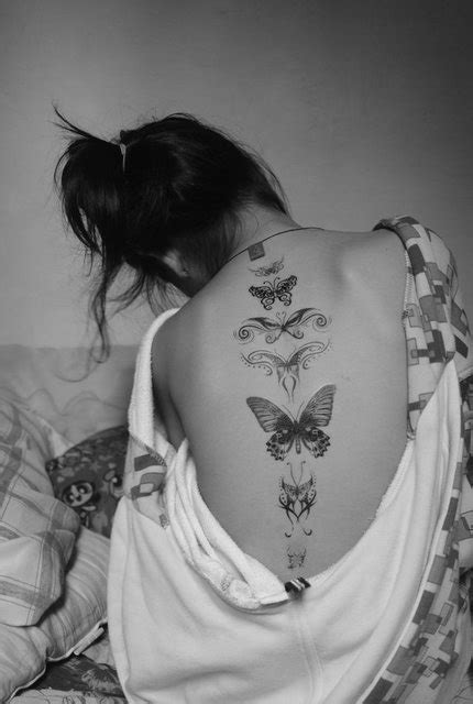 Girl back butterfly tattoo - | TattooMagz › Tattoo Designs / Ink Works ...