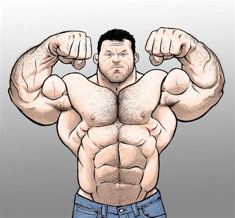 Stump double biceps flex by NMRosario on DeviantArt | Bear art, Guy drawing, Comic illustration