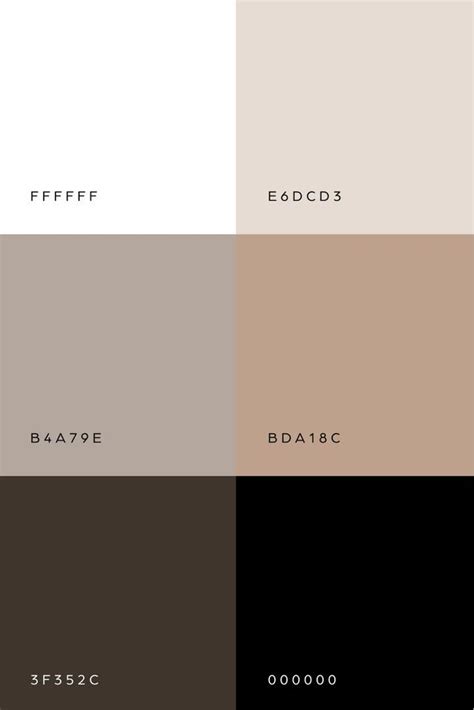 Neutral Tan Color Palette Inspiration | Tan color palette, Beige color palette, Color palette design