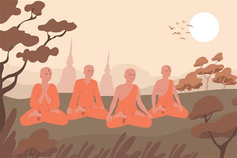 Buddhism Outdoor Prayer Composition 3384943 Vector Art at Vecteezy