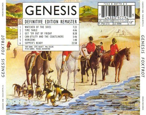 Classic Rock Covers Database (full album download): Genesis - Foxtrot ...