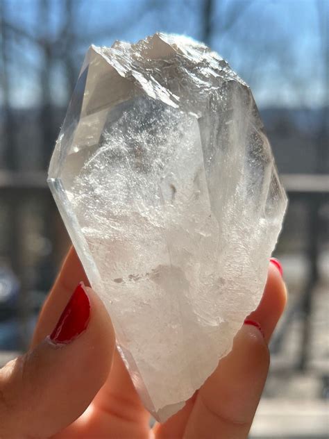 Clear Quartz Crystal From Brazil, With Windows, Scrying Crystals, Natural Healing Crystal, Reiki ...