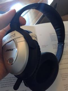 Cathay Pacific first class BOSE noise cancelling headphone… | Flickr