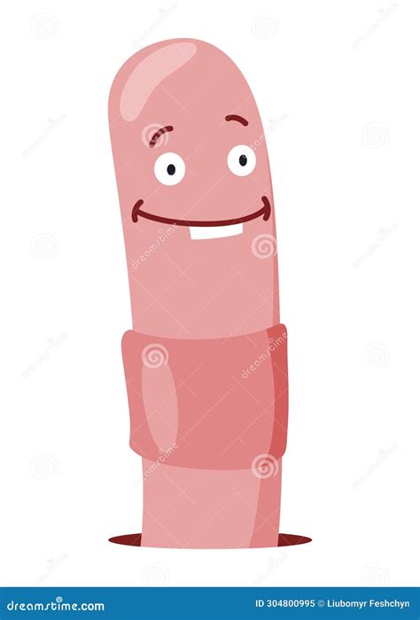 Funny Worm. Pink Crawler Scared. Earth Worm Cartoon Character, Wildlife ...