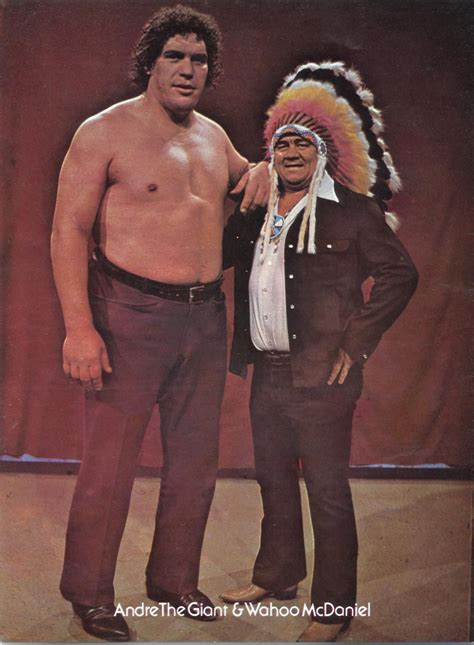 Andre The Giant & Wahoo McDaniel | Wrestling stars, Andre the giant, Wrestling superstars