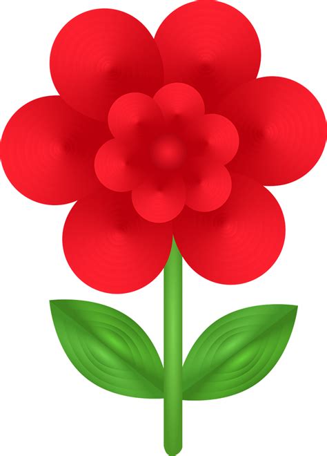 Download Red Flower, Flora, Design. Royalty-Free Vector Graphic - Pixabay