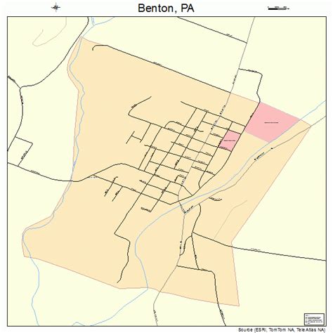 Benton Pennsylvania Street Map 4205680