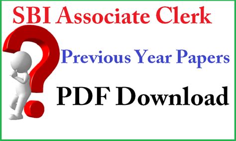 SBI Associate Bank Clerk Previous Papers PDF Free Download