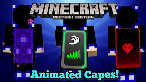 Animated Capes In Minecraft Bedrock Edition (#shorts) - YouTube