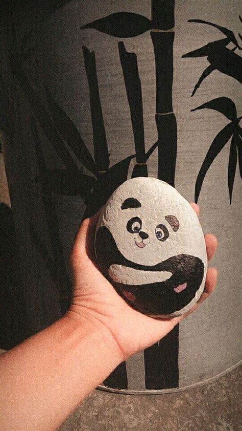 Panda Stone Art