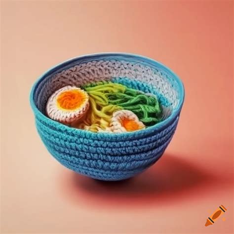 Crochet ramen bowl on Craiyon