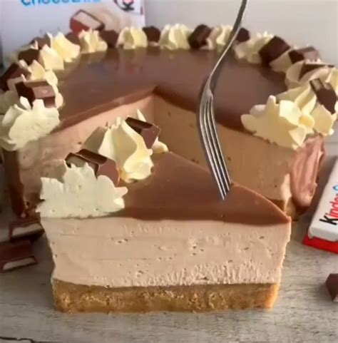 No-Bake Kinder Cheesecake - Best Homemade Recipes