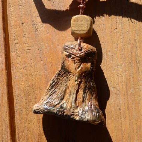 Items similar to Burning Man Owl Moloch Bohemian Grove Clay Pendant Leather Necklace Protection ...