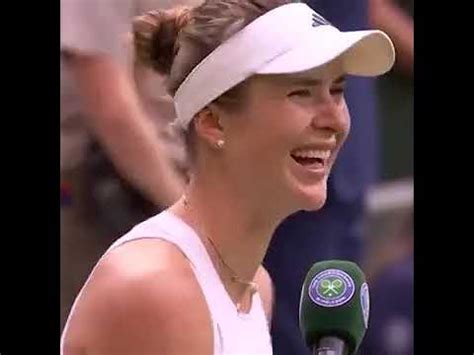 Svitolina is a BIG FAN of this SINGER | WIMBLEDON | Tennis - YouTube