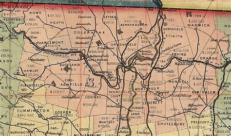 Map Of Franklin County Massachusetts