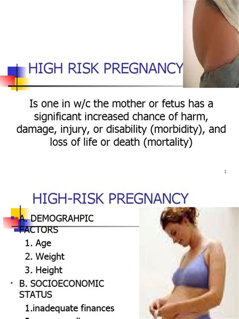 High Risk Pregnancy | PDF