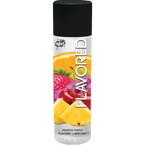 Wet Flavored Personal Lubricant 3 Fl.Oz (89 mL), Passionate Punch - dearlady.us