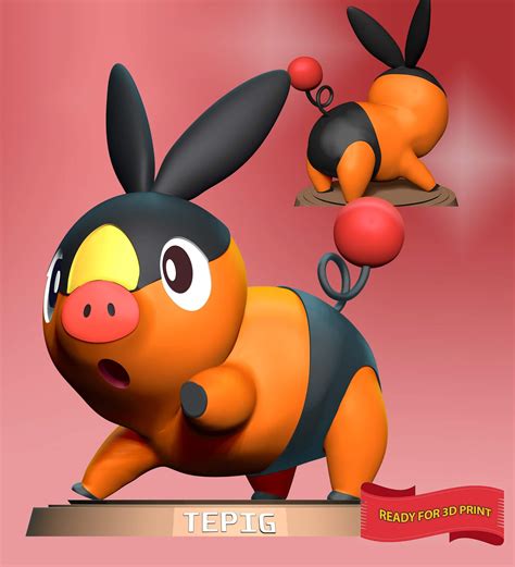 Tepig - Pokemon Go 3D Model by Bon Bon Art