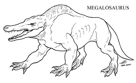 Vintage Megalosaurus by zakafreakarama on DeviantArt