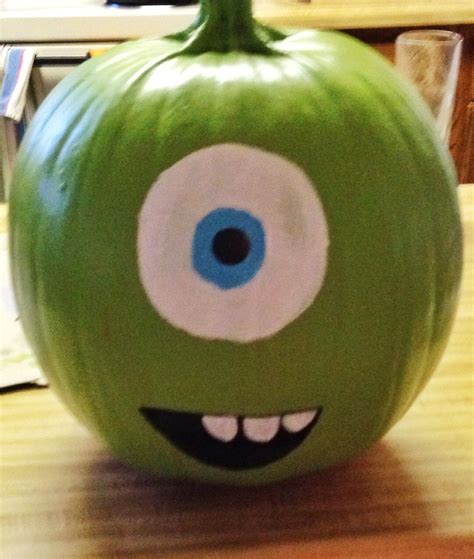 Mike Wazowski Pumpkin Template