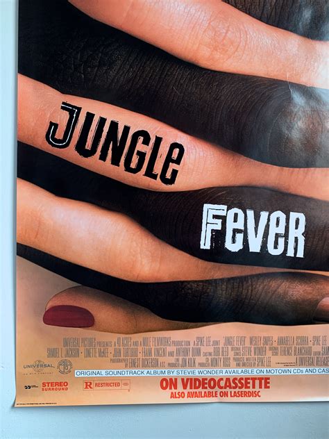 Vintage Original “Jungle Fever” Large Film Poster (1991) – BLK MKT Vintage