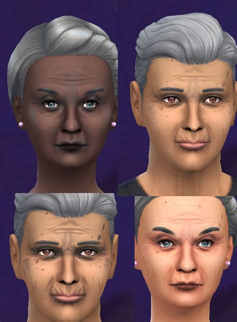 Old Age Tat | Sims, Sims 4, Sims 4 mods