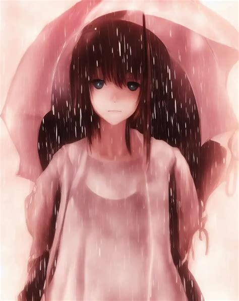 Anime girl in the rain | OpenArt