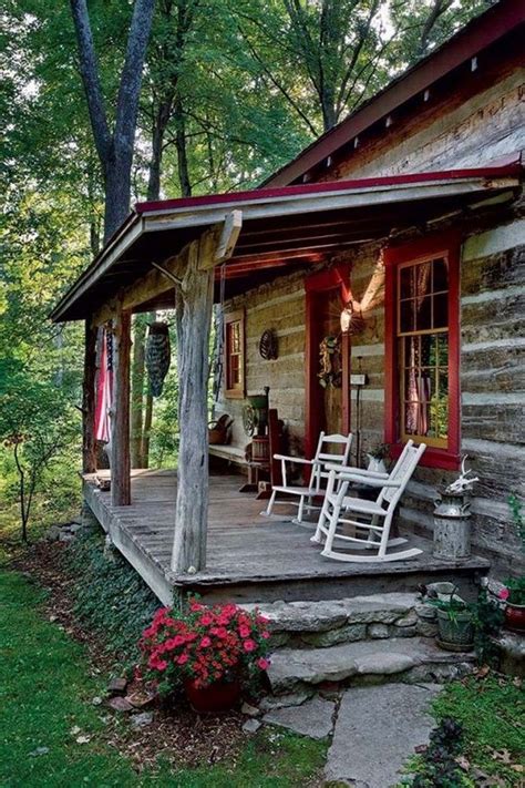 Pin by Autumn Jacunski on Patio's, Porches, and Pits (Firepits) | Rustic porch, Cabin porches ...