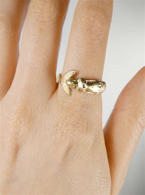 Mermaid Ring 18K Yellow Gold - LUNAR RAIN