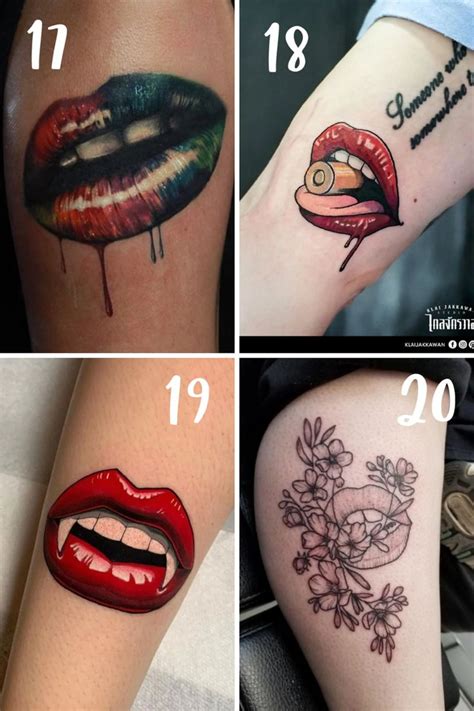 73 Flirty Lips Tattoo Designs - TattooGlee | Picture tattoos, Kiss tattoos, Lip tattoos