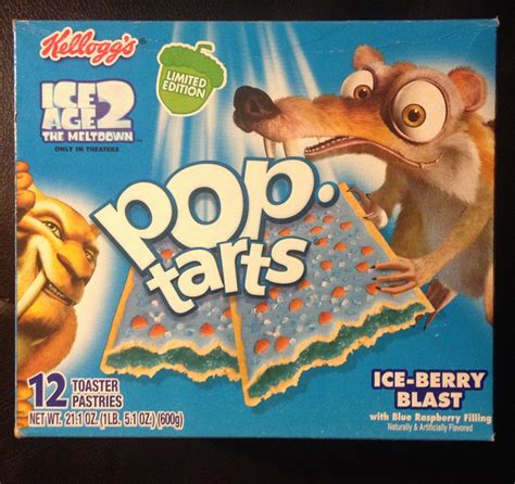 Ice Age 2 PopTarts 2005 | Pop tart flavors, Pop tarts, Raspberry filling