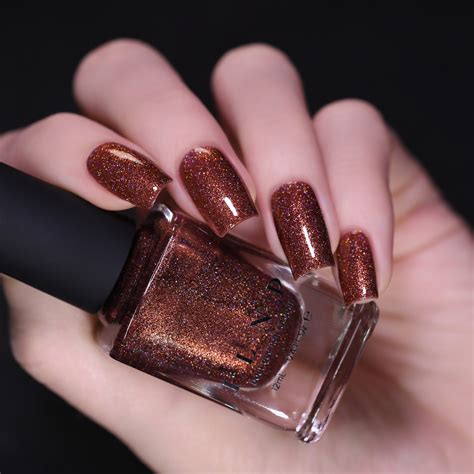 Misery - Fiery Burnt Orange Holographic Nail Polish by ILNP