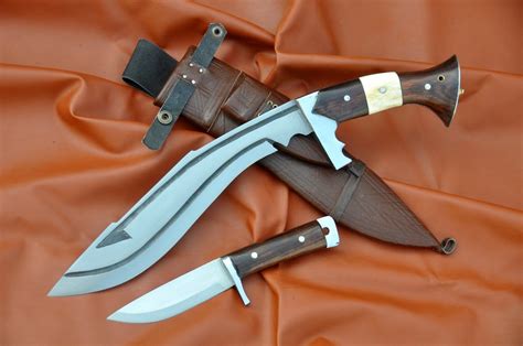 12 Inches Long Blade Kurki Machete-hand Forged Khukuri Knife-knives-machete-full Tang-tempered ...