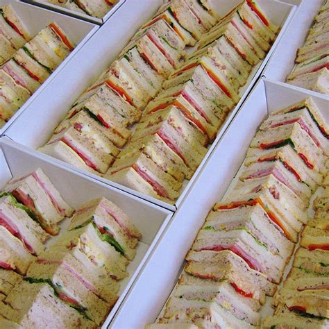 Traditional Triangle Sandwiches | High tea sandwiches, Party sandwiches, Tea party food