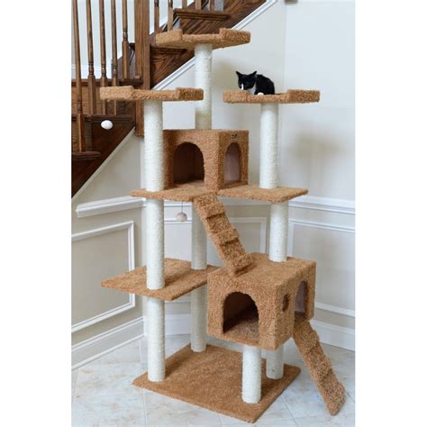 Large Cat Palace with 10 Sisal Scratching Posts