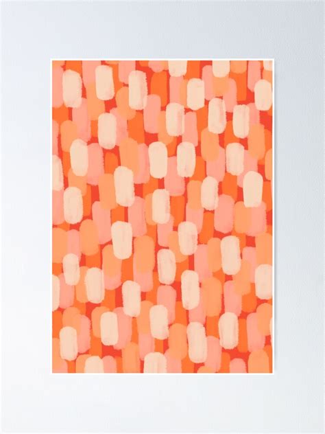"Abstract, Orange, Peach and Beige Paint Brush Effect" Poster for Sale by OneThreeSix | Redbubble