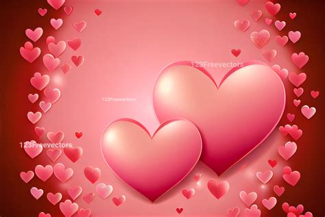 Romantic Hearts Background