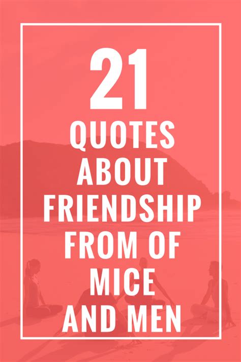 Of Mice And Men Friendship Quotes - ShortQuotes.cc