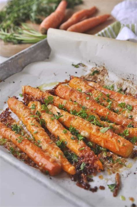 Parmesan Roasted Carrots | Recipe by Leigh Anne Wilkes