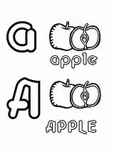 A Is For Apple Coloring Page  Home sketch template